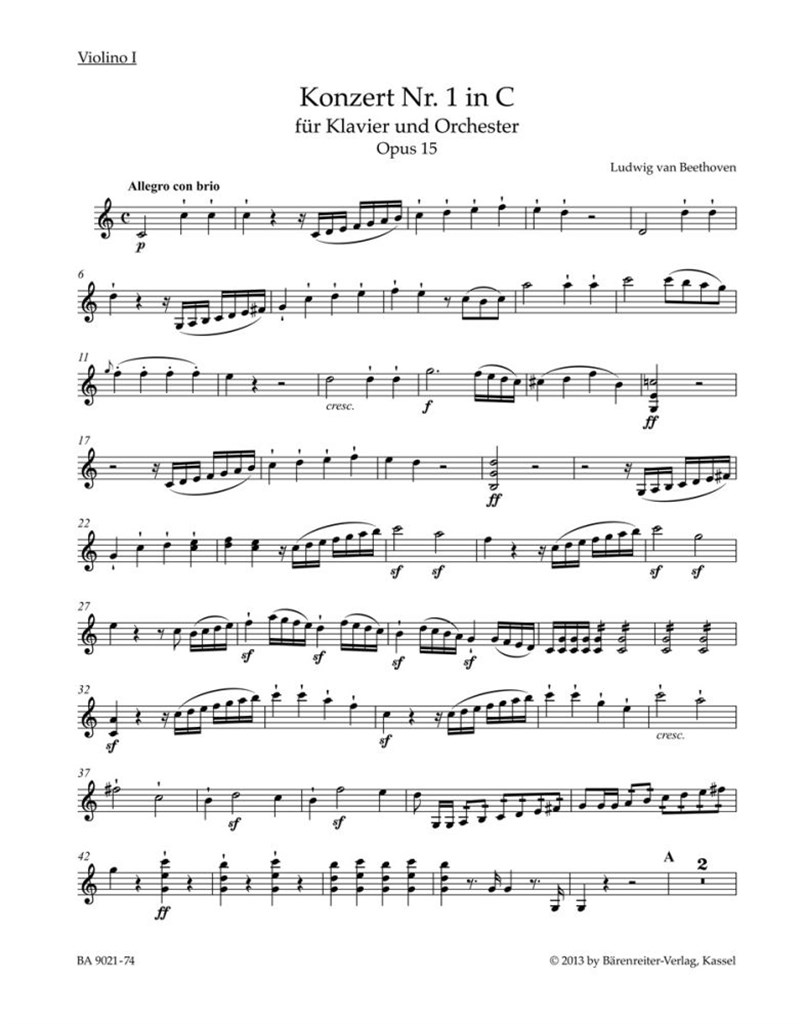 Concerto No. 1 C Major Op. 15